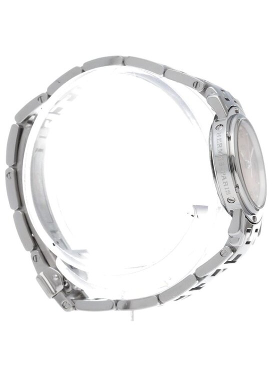 Hermes Clipper Watch SS Pink Polished main image 4